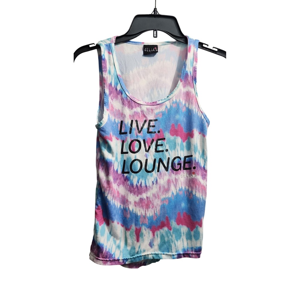Delias Tie Dye Live Love Lounge Tank Top Kids Size Small